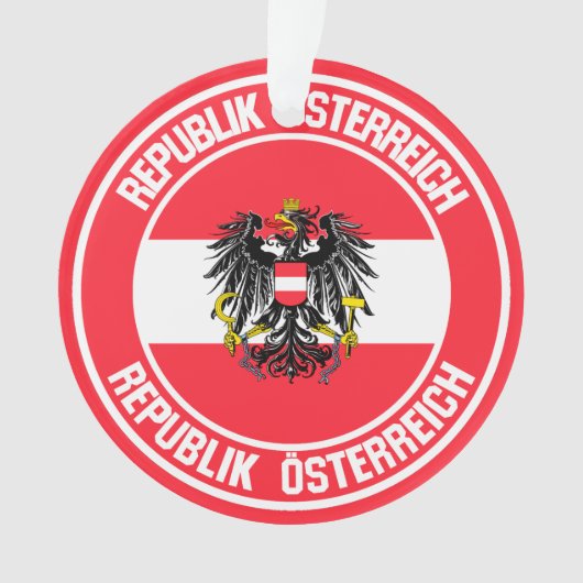 Österreich-RundEmblem Ornament (Vorderseite)