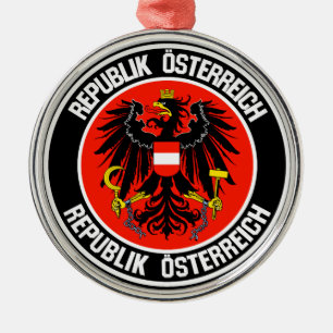 Österreich-RundEmblem Ornament Aus Metall