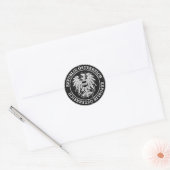 Österreich-RundEmblem Runder Aufkleber (Umschlag)