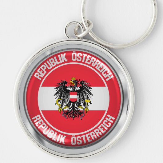 Österreich-RundEmblem Schlüsselanhänger (Vorne)