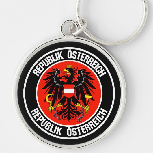 Österreich-RundEmblem Schlüsselanhänger (Vorne)