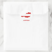 ÖSTERREICH RUNDER AUFKLEBER (Tasche)