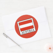 Österreich Runder Aufkleber (Umschlag)