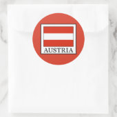 Österreich Runder Aufkleber (Tasche)
