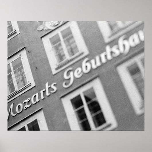 Österreich, Salzburg. Mozarts Geburtsort 2 Poster (Vorne)