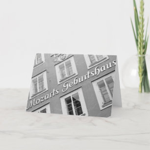 Österreich, Salzburg. Mozarts Geburtsort Karte