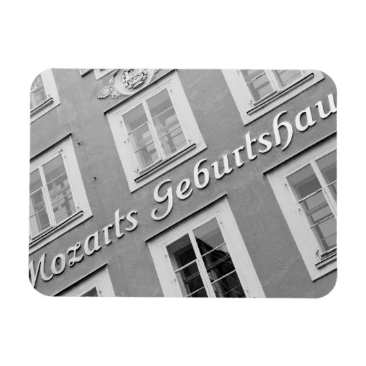 Österreich, Salzburg. Mozarts Geburtsort Magnet (Horizontal)