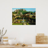 Österreich, Salzburg, Schloss Hollenberg, Garten Poster (Küche)