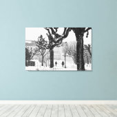 Österreich, Salzburg. Winter, Leinwanddruck (Insitu (Holzboden))