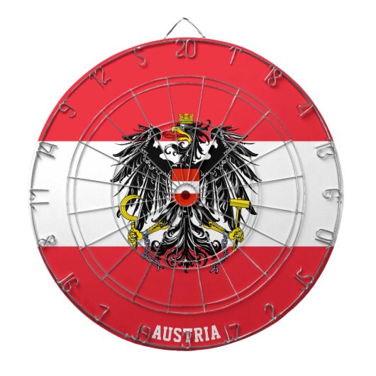 "Österreich schlägt!" Patriotic Dart Board Dartscheibe (vorne)