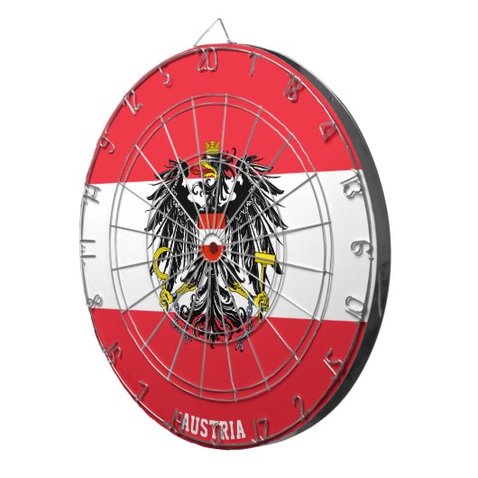 "Österreich schlägt!" Patriotic Dart Board Dartscheibe (Vorderseite rechts)