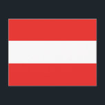 Österreich Schlichte Flagge Postkarte<br><div class="desc">Vertretung Österreichs! Dieses Stück enthält ein Wappen mit der österreichischen Flagge und der amerikanischen Flagge auf einem heraldischen Schild, das wie ein Familienwappen und ein Tätowierdesign aus dem Stamm aussieht. Kennen Sie einen Österreicher oder Österreicher, der ihr Zuhause-Land vermisst und gerne patriotisch in ihrer Heimatnation sein möchte? Reisende in Österreich,...</div>