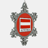 Österreich Schneeflocken Zinn-Ornament (Links)