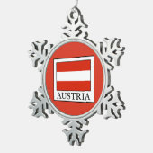 Österreich Schneeflocken Zinn-Ornament (Rechts)