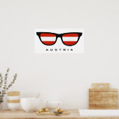 Österreich Shades Custom Text & Color Poster (Küche)