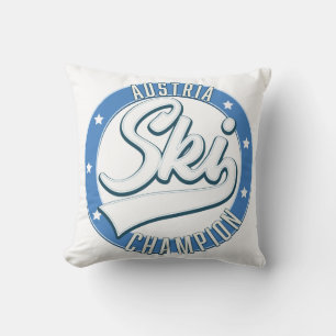 Österreich Ski-Champion Logo Zweifarbig Kaffee Tas Kissen