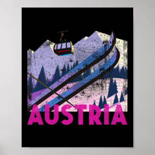 Österreich Ski - Vintage Style Österreichischer Sk Poster