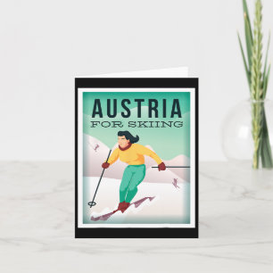 Österreich Skifahren Pistensau und Skihaserl fahre Karte