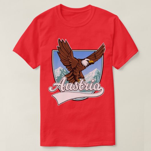 Österreich Skigebirgsreise T-Shirt (Design vorne)