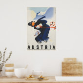 Österreich Skireiseplakat Poster (Küche)