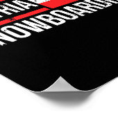 Österreich Snowboard Austrian Flag Race Halfpipe S Poster (Ecke)