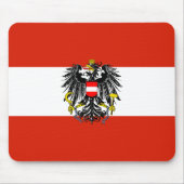 Österreich-Staats-Flagge Mousepad (Vorne)
