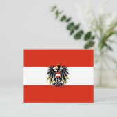 Österreich Staatsflagge Postkarte (Stehend Vorderseite)