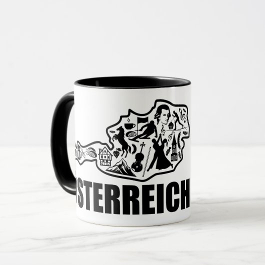 Österreich Tasse (Vorderseite Links)