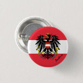 Österreich-Taste, patriotische österreichische Fla Button (Vorne & Hinten)