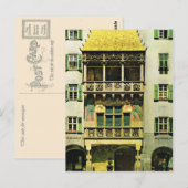 Österreich, Tirol, Innsbruck Goldenes Dach Postkarte (Vorne/Hinten)