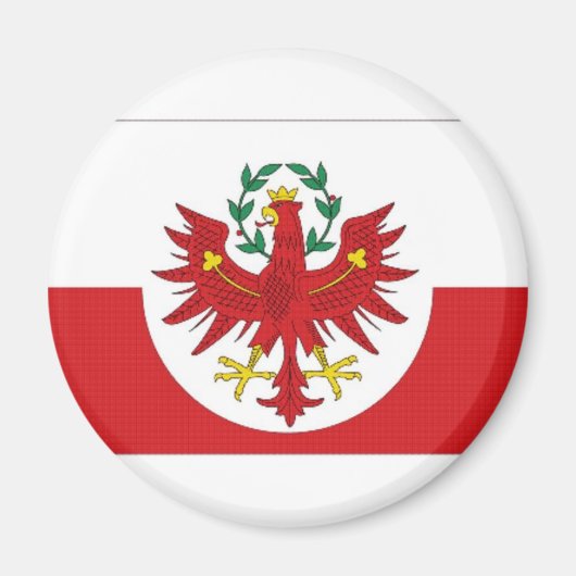 Österreich Tiroler Flagge Magnet (Vorne)