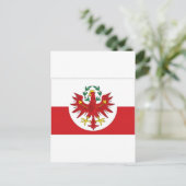 Österreich Tiroler Flagge Postkarte (Stehend Vorderseite)