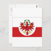 Österreich Tiroler Flagge Postkarte (Vorne/Hinten)