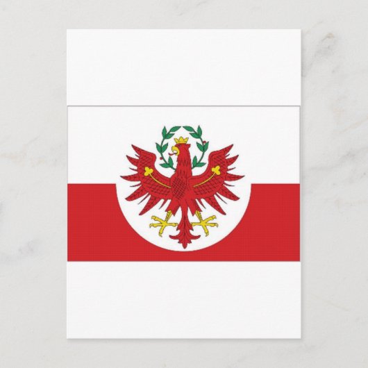 Österreich Tiroler Flagge Postkarte (Vorderseite)