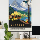 Österreich Tourismus Vintage Poster (Heimbüro)