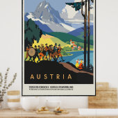 Österreich Tourismus Vintage Poster (Küche)