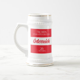 Österreich Unabhängigkeitstag Österreichische Nati Bierglas