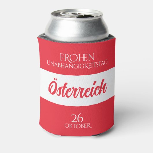 Österreich Unabhängigkeitstag Österreichische Nati Dosenkühler (Kanne Rückseite)