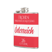 Österreich Unabhängigkeitstag Österreichische Nati Flachmann (Links)