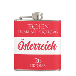 Österreich Unabhängigkeitstag Österreichische Nati Flachmann