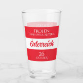Österreich Unabhängigkeitstag Österreichische Nati Glas (Vorderseite)