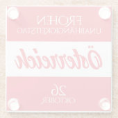 Österreich Unabhängigkeitstag Österreichische Nati Glasuntersetzer (Rückseite)