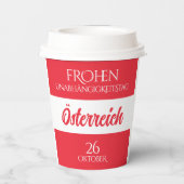 Österreich Unabhängigkeitstag Österreichische Nati Pappbecher (Rückseite)