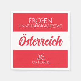 Österreich Unabhängigkeitstag Österreichische Nati Serviette