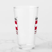 Österreich und die österreichische Flagge Personal Glas (Links)