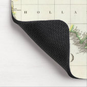 Österreich und Indonesien Eingeweihte Karte Mousepad (Ecke)