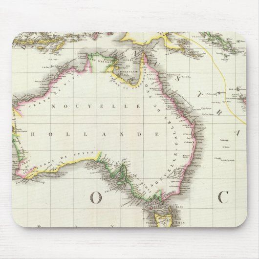 Österreich und Indonesien Eingeweihte Karte Mousepad (Vorne)