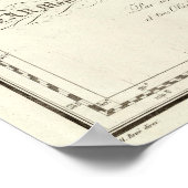 Österreich und Indonesien - vertiefte Karte Poster (Ecke)