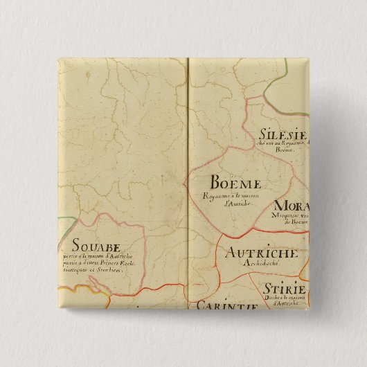 Österreich und Tschechische Republik Button (Vorderseite)