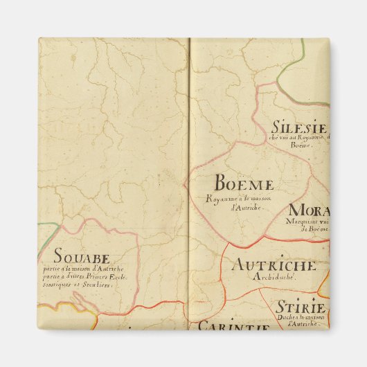 Österreich und Tschechische Republik Magnet (Vorne)